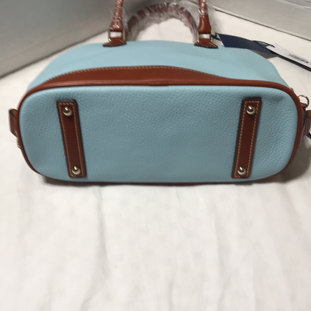 Dooney and Bourke leather dome handbag with double straps. NWT - Picture 6 of 15